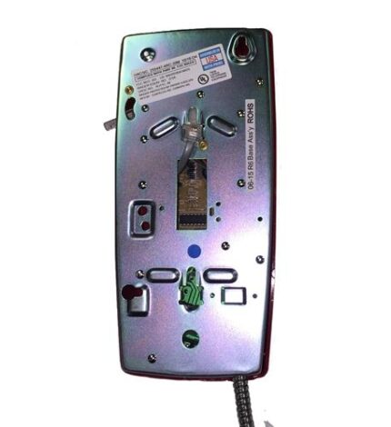 255447ARC20M Wall Phone w/Armored Cord (ITT-2554-ARC-RD) by Cortelco - Product Image