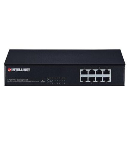 8 Port POE 10/100 Desktop Switch (ITL-560764) by Intellinet - Product Image