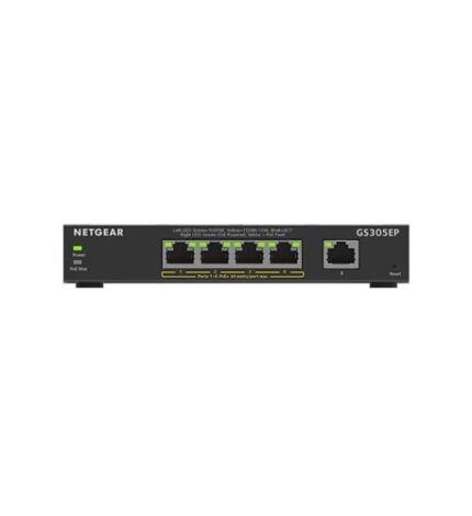 5 Port GB PoE Smart Plus (NET-GS305EP-100NAS) by Netgear - Product Image