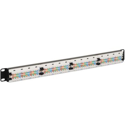 PATCH PANEL, CAT 6, 24-PORT, 1 RMS (ICC-ICMPP02460) by ICC - Product Image