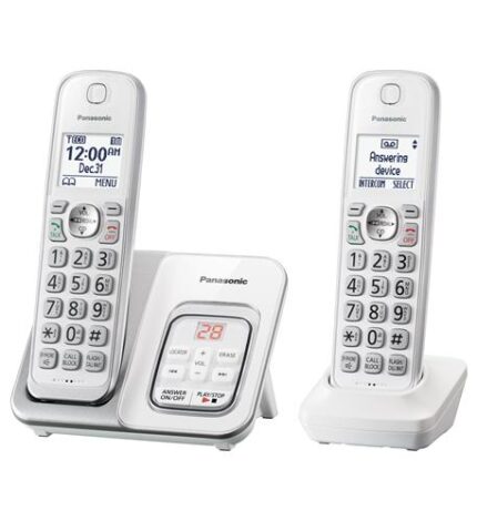 2HS Cordless Telephone in White, ITAD (KX-TGD632W) by Panasonic Consumer - Product Image