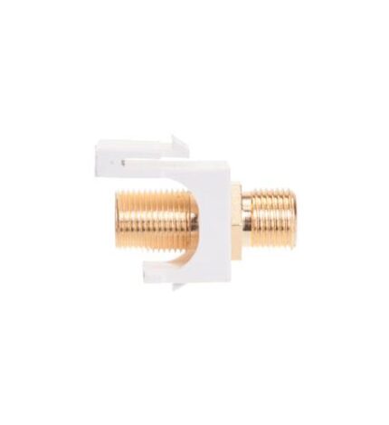 MODULE, F-TYPE, GOLD PLATED, WHITE (ICC-IC107B5GWH) by ICC - Product Image