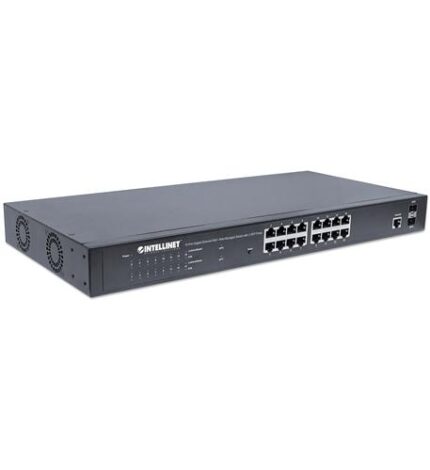 16-Port Gb Ethernet PoEplus Web-Manage (ITL-561341) by Intellinet - Product Image