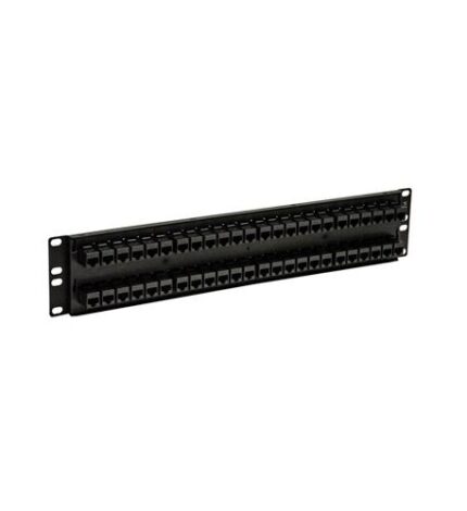 PATCH PANEL,CAT 6, FEED-THRU 48-P,2RMS (ICC-ICMPP48CP6) by ICC - Product Image
