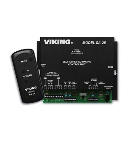 Self Amplified Paging System Control (VK-SA-25) by Viking Electronics - Product Image