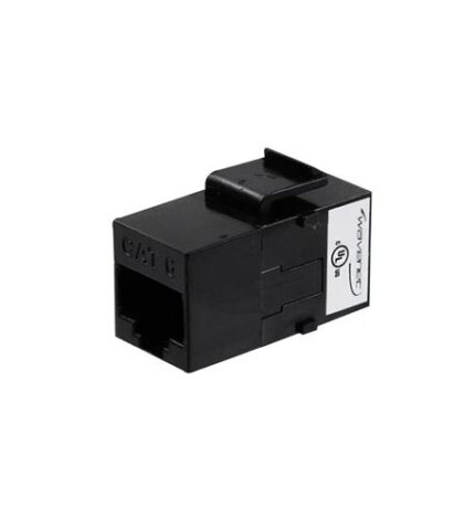 CAT6 SNAP IN COUPLER BLACK 25 PACK (WAV-6KSCBK25-S) by Wavenet - Product Image
