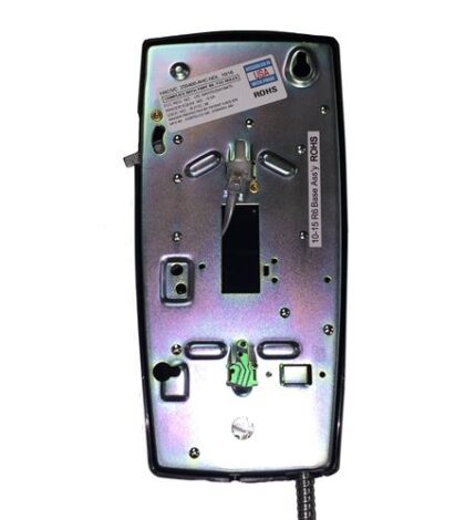 255400AHCNDL Wall Phone w/Metal Cradle (ITT-2554-AHCNDL-BK) by Cortelco - Product Image