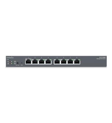 8-Port Cloud Managed Desktop (ENG-ECS1008P) by EnGenius - Product Image