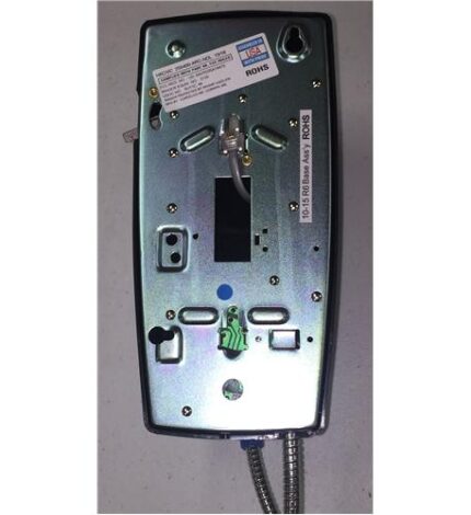 255400ARCNDL Wall Phone w/Armored Cord (ITT-2554-ARCNDL-BK) by Cortelco - Product Image