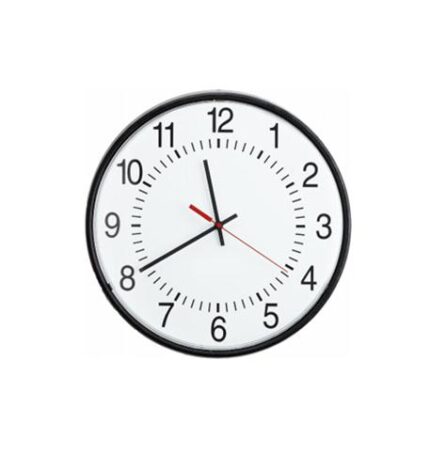 16in Rnd Wired Analog Clock, Black, Sur (VC-V-A2416B) by VALCOM - Product Image