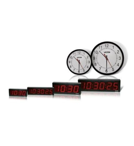 IP PoE 4 Digit 4 Inch Clock (VC-VIP-D440) by VALCOM - Product Image