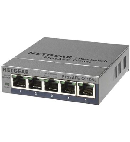 NETGEAR 5 Port Gigabit Smart Switch (NET-GS105E-200NAS) by Netgear - Product Image