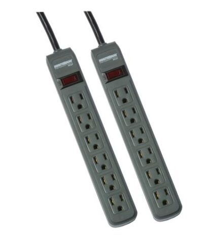2 Pack Power Strips with 3ft Cord, 241J (MM-MMS362P) by MINUTEMAN UPS - Product Image