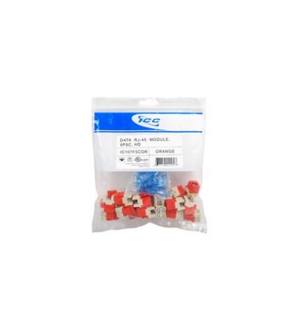 MODULE, CAT 5e, HD, 25 PK, ORANGE (ICC-IC107F5COR) by ICC - Product Image