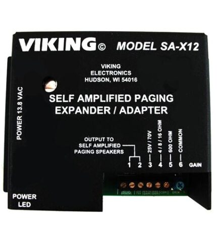 Self Amplified Paging System Expander (VK-SA-X12) by Viking Electronics - Product Image