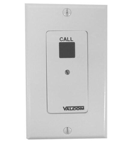 Call in switch w/volume control, white (VC-V-2991-W) by VALCOM - Product Image