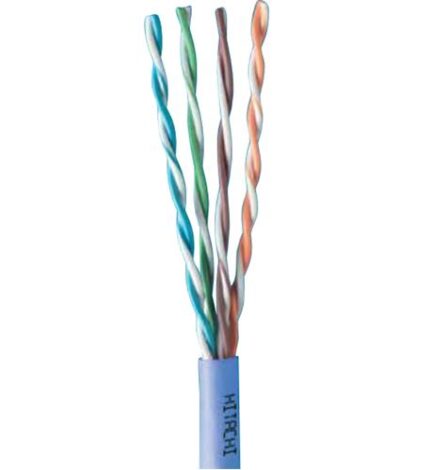 30237-8-BL2 CAT6 PLENUM BLUE 1000FT (HIT-CAT6-PLEN-BL) by Hitachi Cable America - Product Image