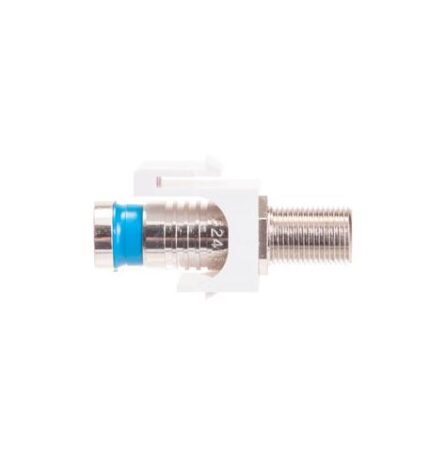 MODULE, CRIMP, F-TYPE, RG6Q, WHITE (ICC-IC107FQGWH) by ICC - Product Image