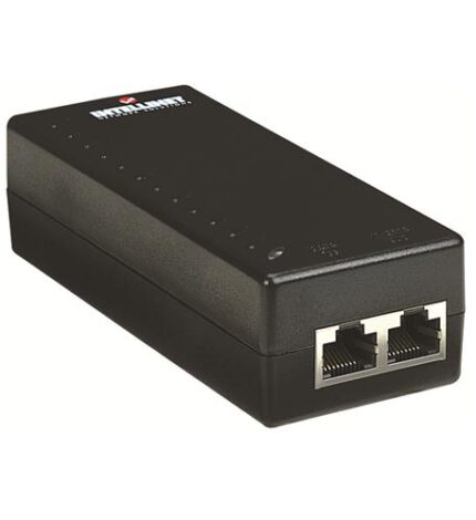 POE 802.3af Injector, 48V DC, 15.4W (ITL-524179) by Intellinet - Product Image