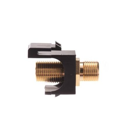 MODULE, F-TYPE, GOLD PLATED, BLACK (ICC-IC107B5GBK) by ICC - Product Image