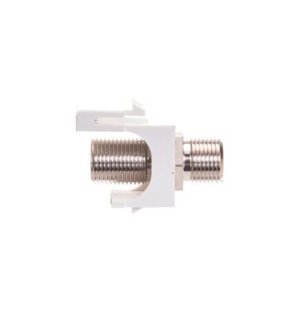 MODULE, F-TYPE, NICKEL PLATED, 3 GHZ, WH (ICC-IC107B9FWH) by ICC - Product Image
