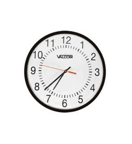 12in Round Clock (VC-V-A11012B) by VALCOM - Product Image