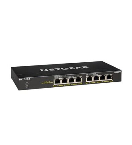 8 Port Gig Unmanaged PoE (NET-GS308PP-100NAS) by Netgear - Product Image