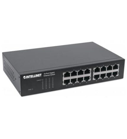 16 Port Rackmount/Desktop Metal Switch (ITL-561068) by Intellinet - Product Image
