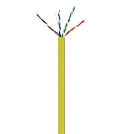 WAV-CAT6V-CMR-YL – CAT6 550MHz NO SPLINE YELLOW - Product Image