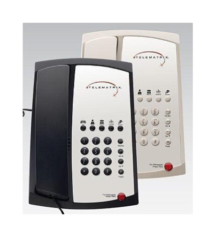TLM-3100MW5-BK – 3100MW5 B Single-Line Hospitality Phone. - Product Image