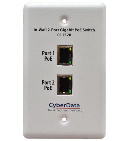 CD-011528 – In-Wall 2-Port Gigabit PoE Switch - Product Image