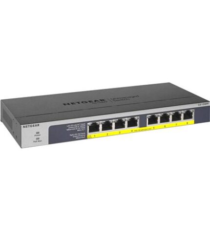 8-Port PoE/PoEplus Gb Ethernet UnMngd (NET-GS108PP-100NAS) by Netgear - Product Image