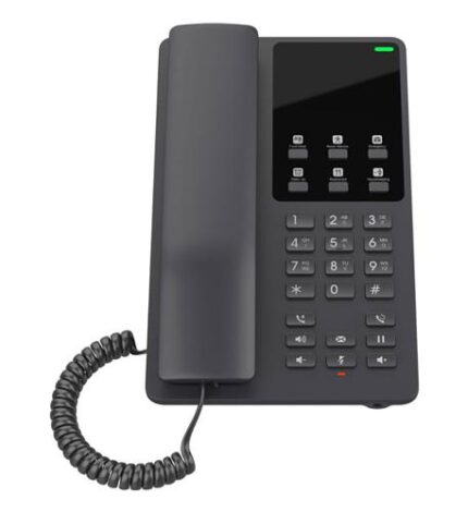Desktop Hotel Phone w/built-in WiFi - BK (GS-GHP621W) by Grandstream - Product Image