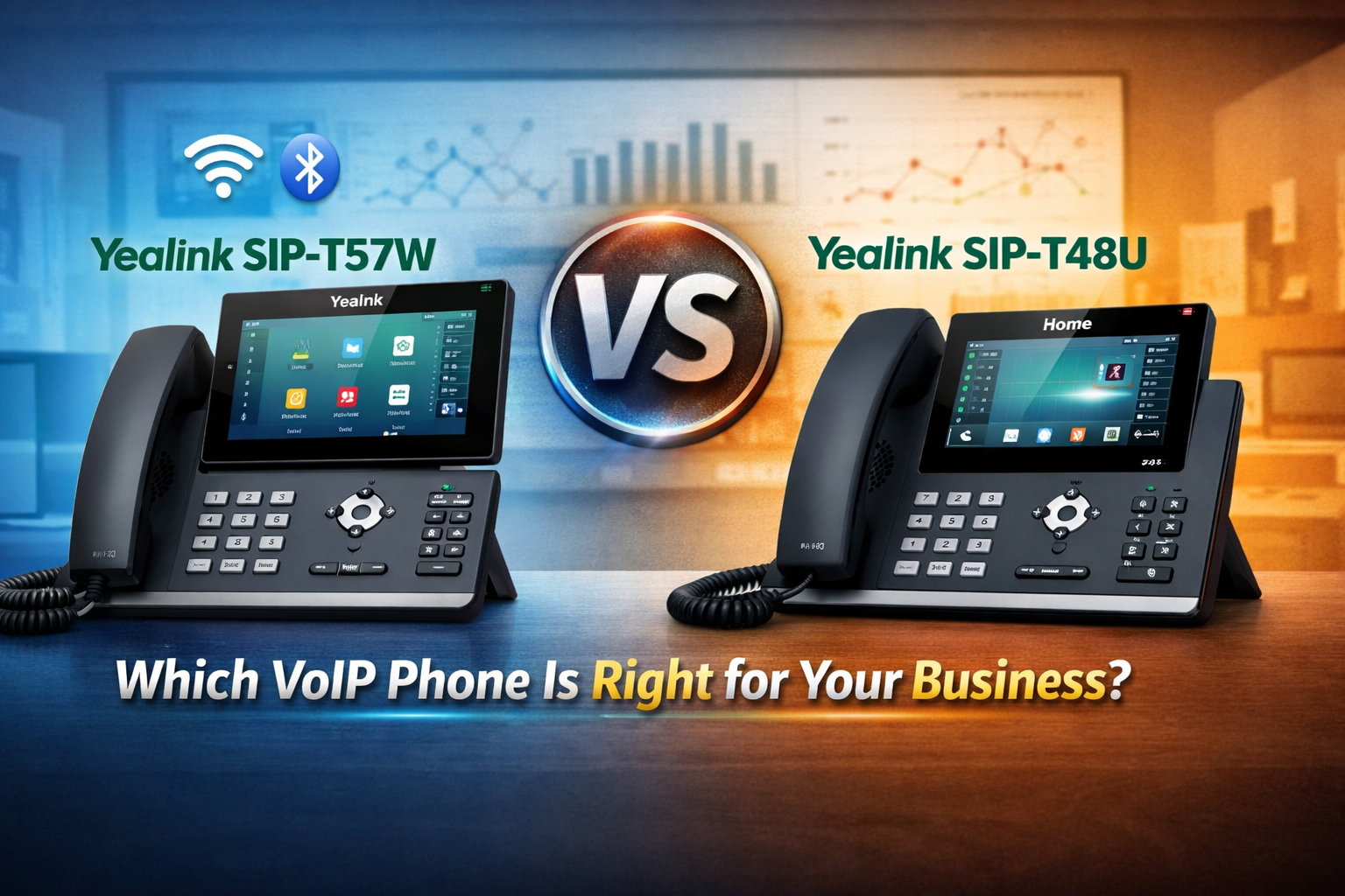 Telecom-Store.com Yealink T57W vs Yealink T48U