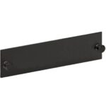 ICC Black Blank Fiber Optic Adapter Panel for Expansion