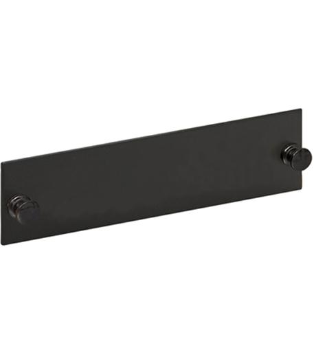ADAPTER PANEL, BLANK, BLACK ICC Black Blank Fiber Optic Adapter Panel for Expansion - Image 1