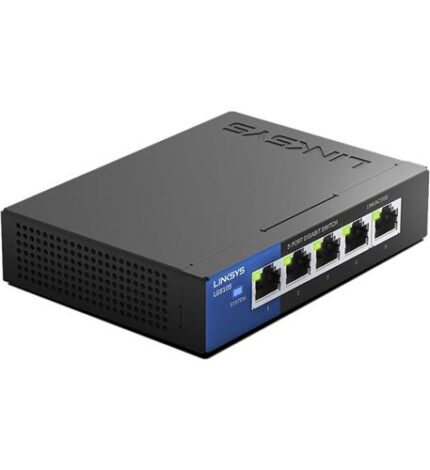 LINKSYS LGS105 5-Port Gigabit Ethernet Desktop Switch for Fast Wired