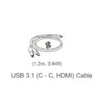 Yealink Video Conferencing USBC 1.2m USB-C Content Sharing Cable - Image 2