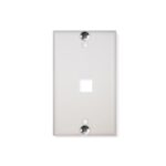 ICC White 1-Port Flush Phone Wall Plate Single Gang