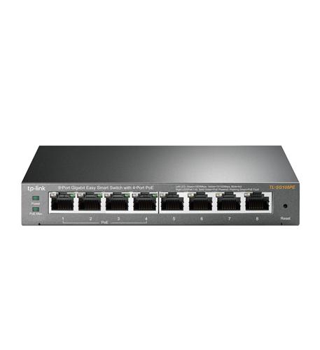 8-Port Gigabit Desktop PoE Easy Smart Sw TP Link SG108PE 8 Port Gigabit PoE Easy Smart Switch - Image 1