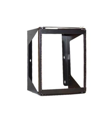 ICC 12U Wall Mount Swing Frame Rack 2 RMS Steel Black