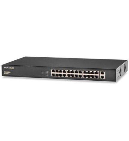 SIGNAMAX C-100 24 Port Fast Ethernet PoE+ Switch 235W