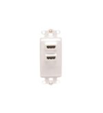 ICC IC107DDHWH Gold Plated Dual HDMI Cable for HD Audio Video