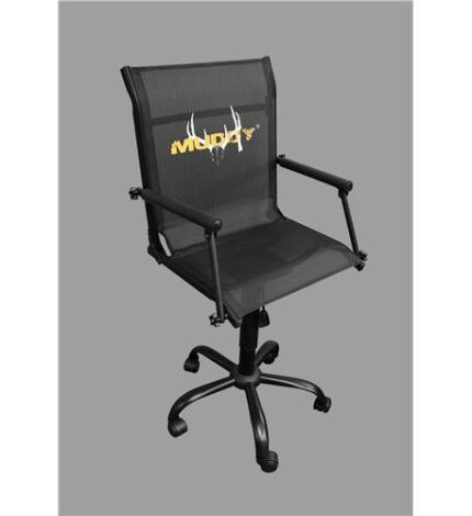Muddy Rolling Swivel Chair 300lb Capacity Adjustable Seat