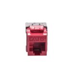 ICC Red Cat6A Modular Keystone Jack - High Speed Network - Image 3