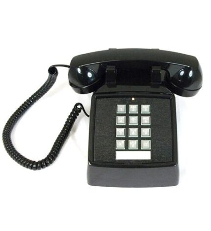 Cortelco Black Desk Phone with Volume & Ringer Control