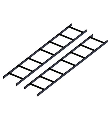 LADDER RACK, RUNWAY, 5FT, 2PK NO SPLICE ICC 5FT Steel Ladder Rack Runway, 2-Pack Durable Cable Support - Image 1
