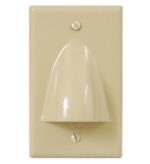 ICC IC640BSSIV Ivory Single Gang Low Voltage Faceplate