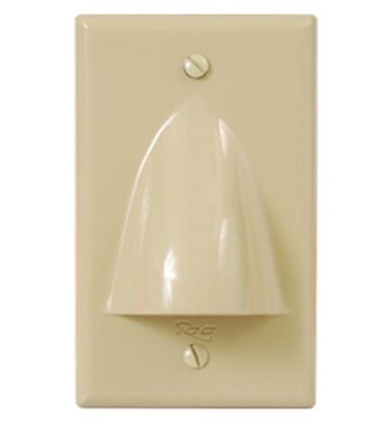 ICC IC640BSSIV Ivory Single Gang Low Voltage Faceplate