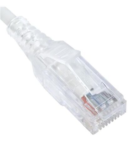 ICC ICPCSH03WH Slim Cat 6 Patch Cord 3FT White for Networks